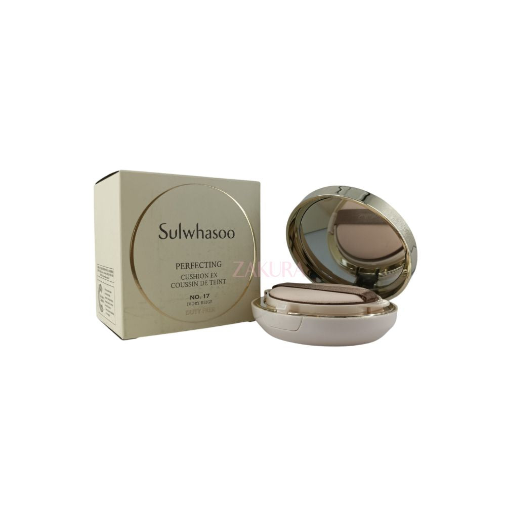 Sulwhasoo Perfecting Cushion EX 2x15g (21 Natural Pink/ 17 Ivory Beige) 17 Ivory Beige