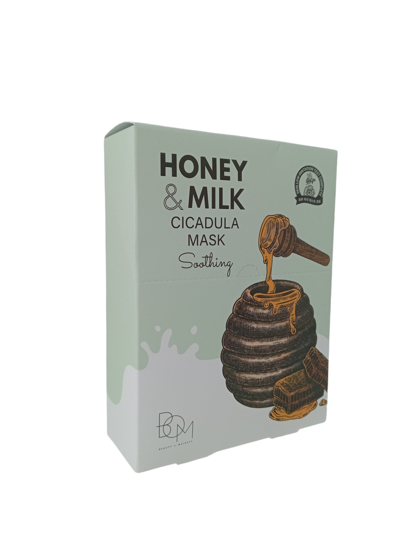 B.O.M Honey & Milk Water Mask 25gx10 (Hydrating/ Soothing/ Brightening) Soothing