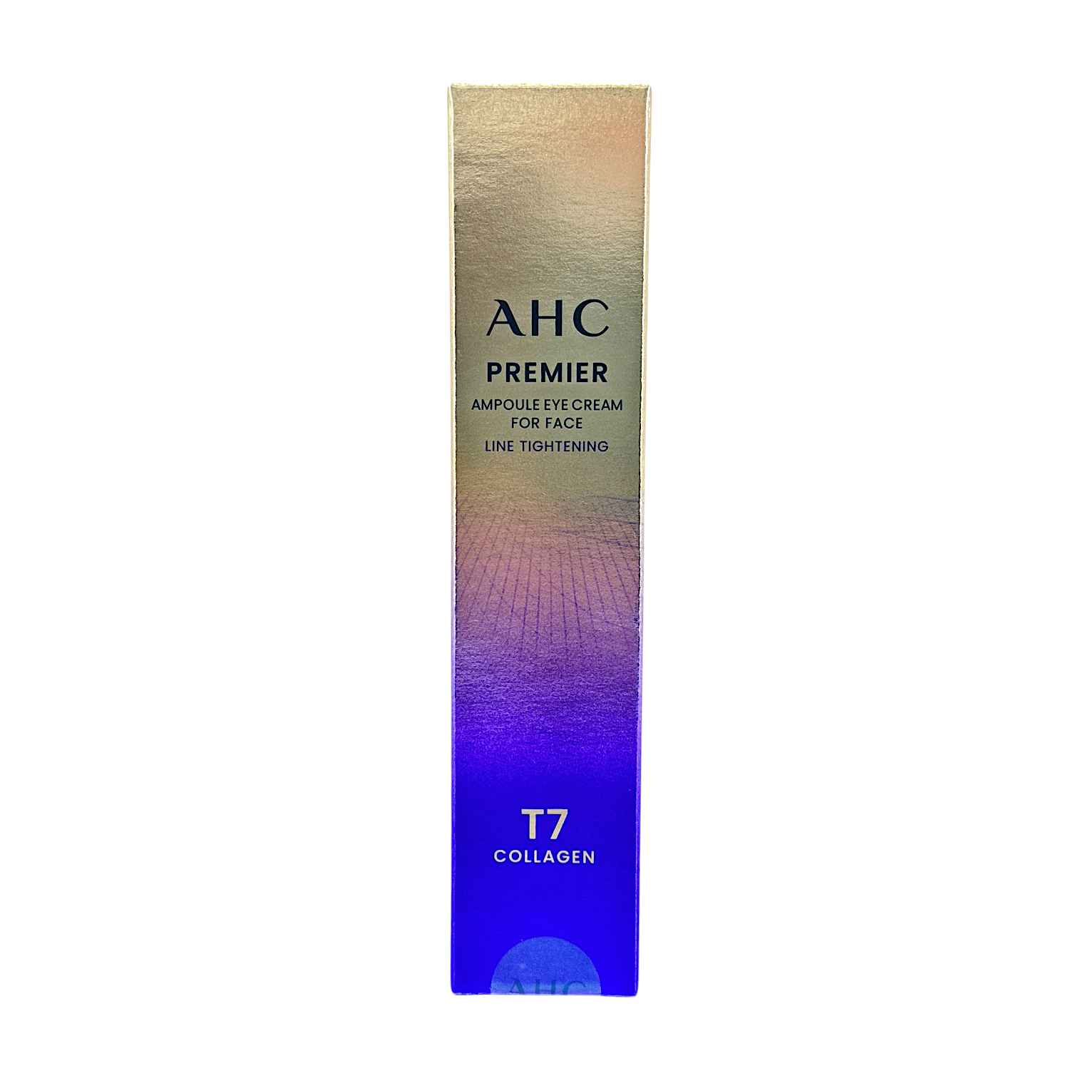 AHC Premier Ampoule In Eye Cream – 40ml tube, Korean anti-aging skincare for eyes and face, available at Zakura Global.

