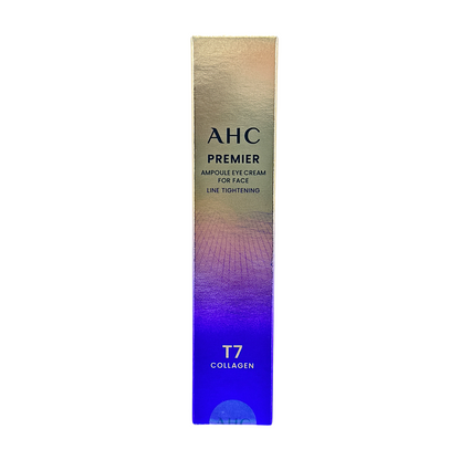 AHC Premier Ampoule In Eye Cream – 40ml tube, Korean anti-aging skincare for eyes and face, available at Zakura Global.

