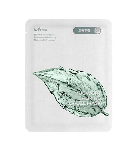 Isntree Mugwort Calming Gauze Mask 10pcs