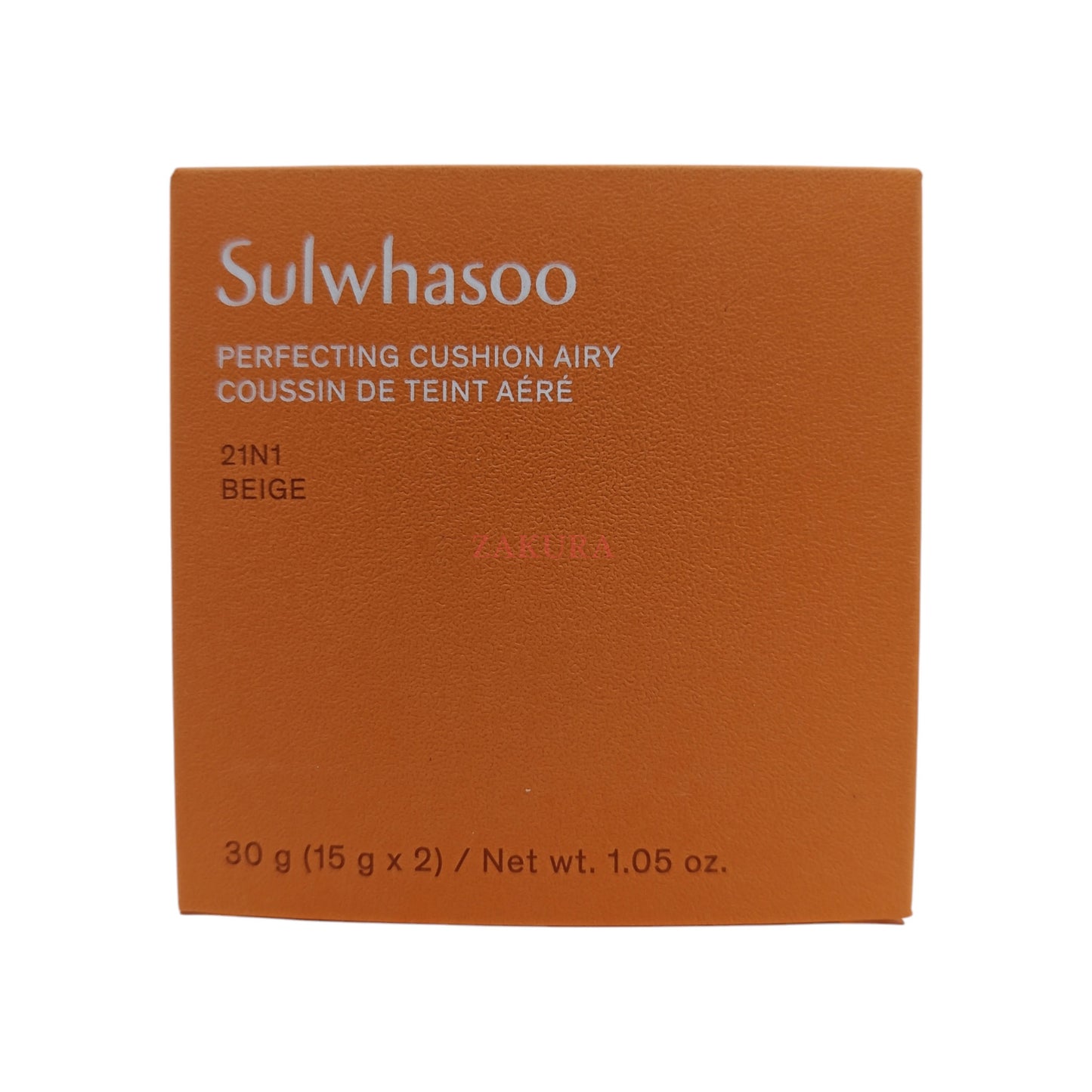 Sulwhasoo Perfecting Cushion Airy SPF50+ -15g+15g (23N1 Sand/21N1 Beige) 21N1 Beige