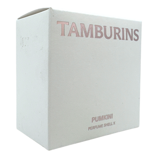 Tamburins Shell Perfume Hand – Pumkini 30ml, luxury scented hand cream with warm spicy fragrance in iconic shell packaging, available at Zakura Global.

