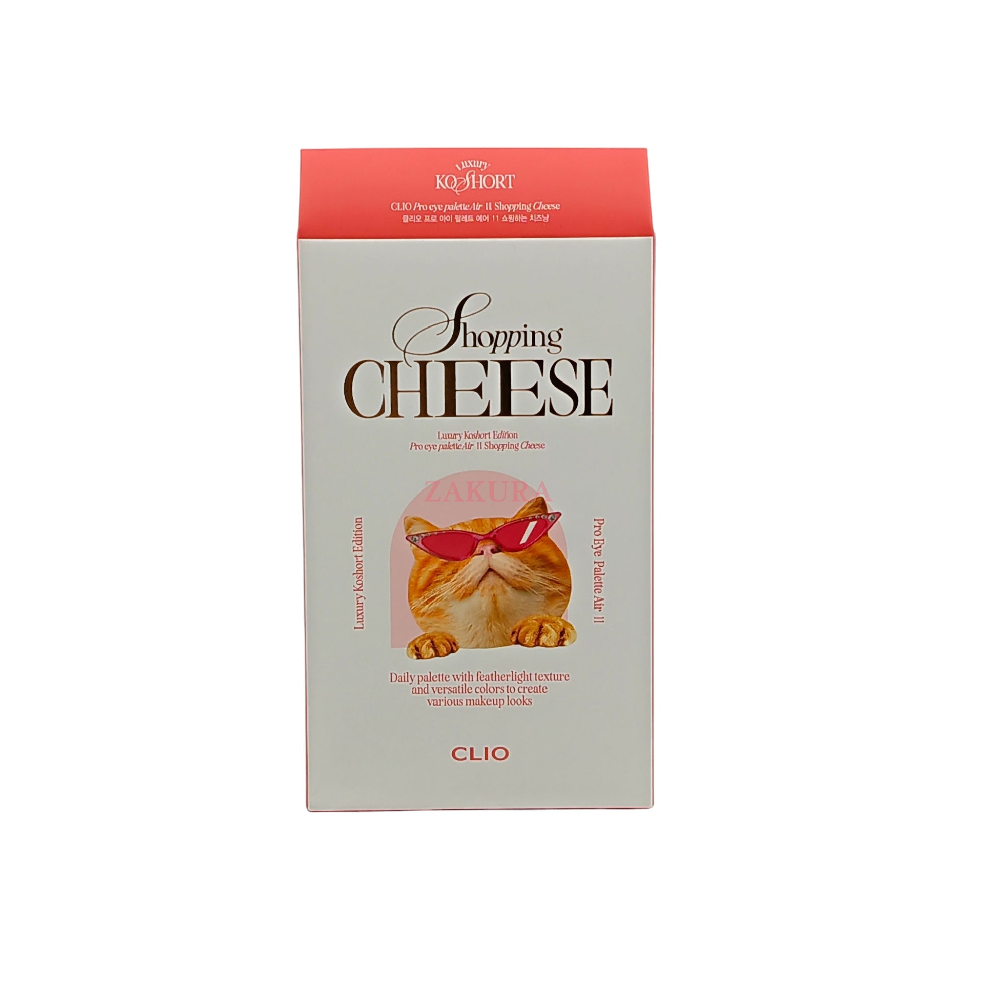 CLIO Pro Eye Palette Air(Lux Koshort) 7.2g (11Shopping Cheese/12 Crystal Paw) 11Shopping Cheese
