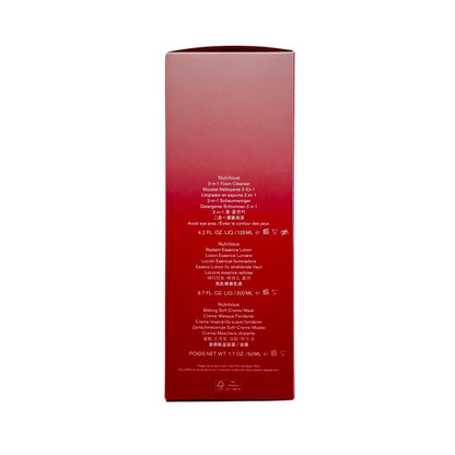 Estee Lauder Nutritious Set 3pcs – Cleanser, Essence & Moisturizer for radiant, hydrated skin from Zakura Global.