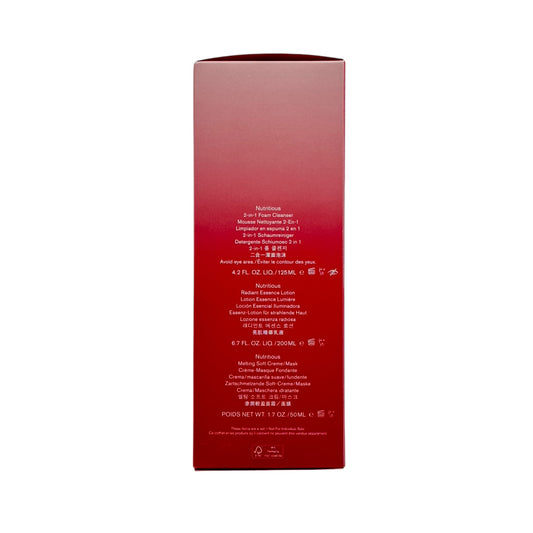 Estee Lauder Nutritious Set 3pcs – Cleanser, Essence & Moisturizer for radiant, hydrated skin from Zakura Global.