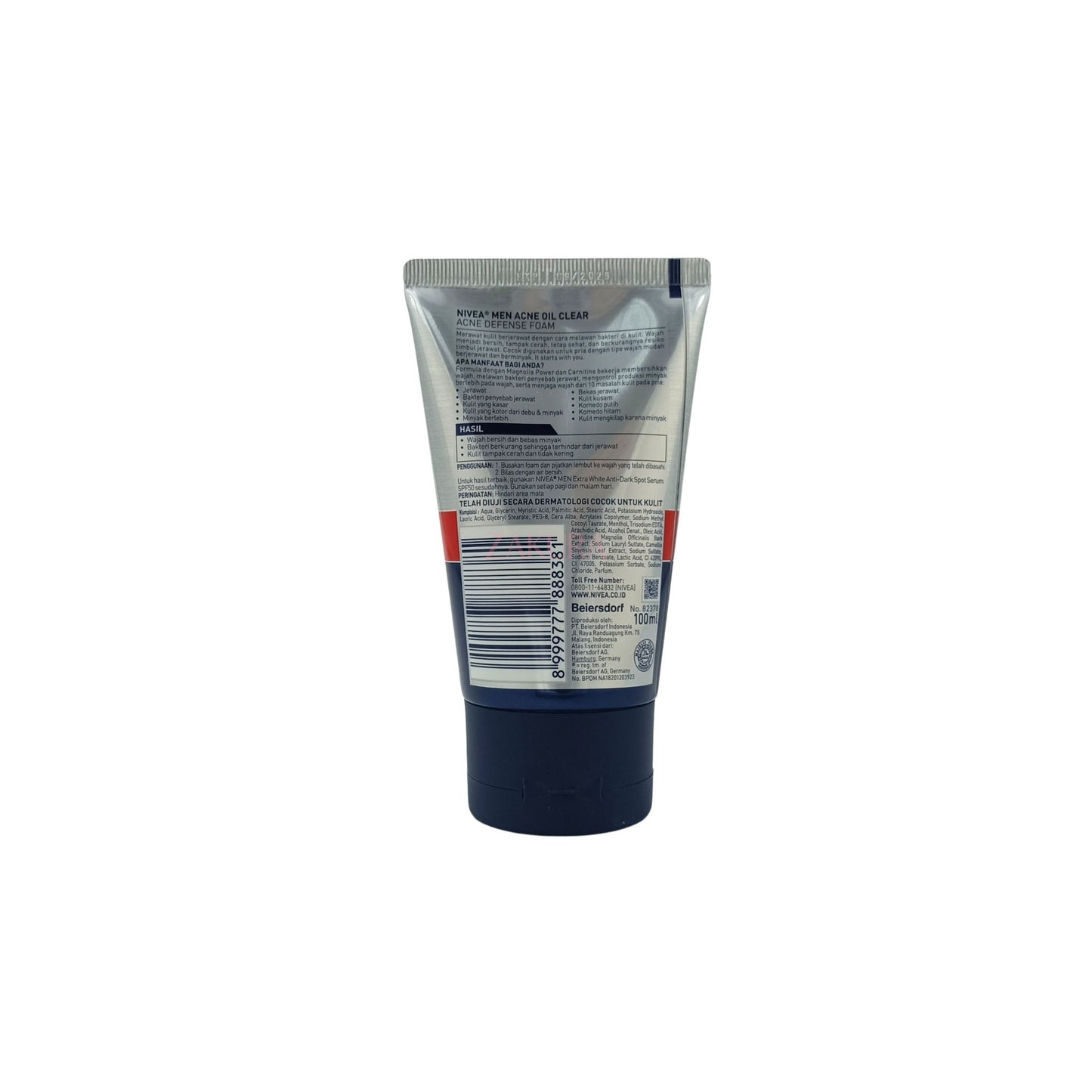 Nivea Men Acne Control Brightening Facial Foam 100g