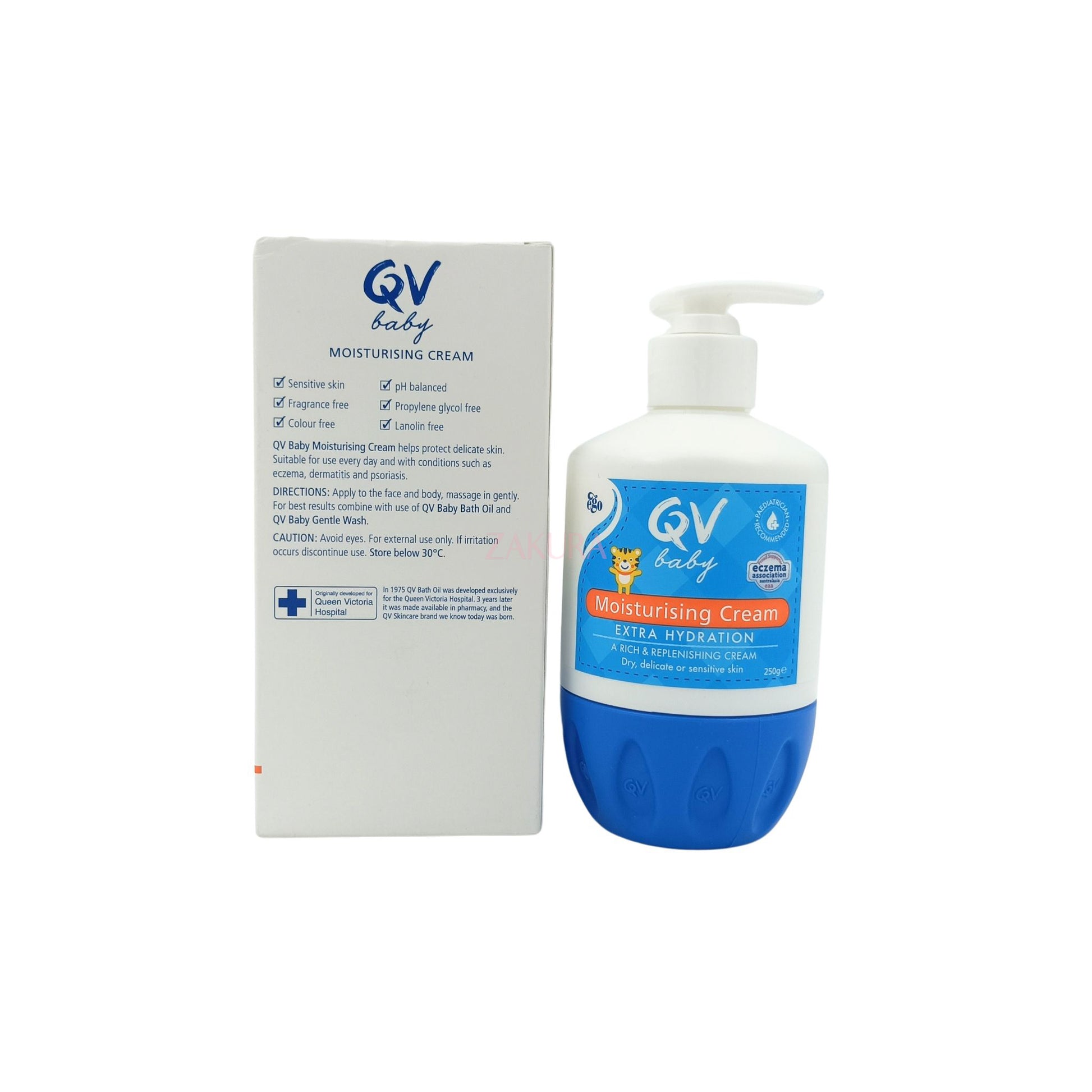 QV Baby Moisturising Cream Extra Hydration (Pump) 250g