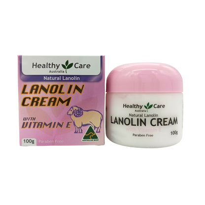 Healthy Care Lanolin Cream With Vitamin E 100g