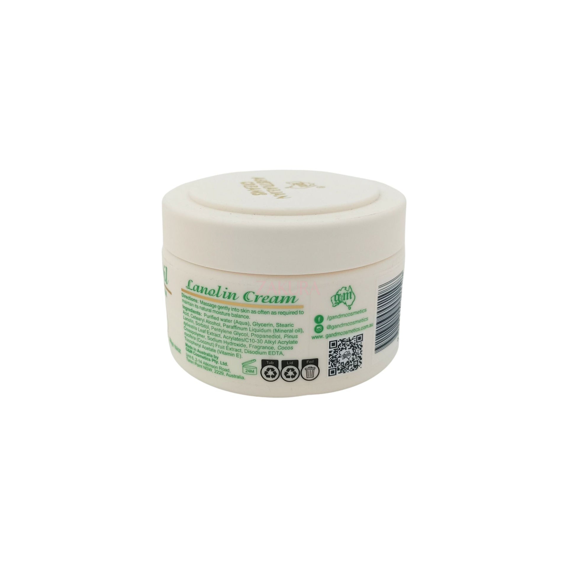 G&M Lanolin Oil Moisturising Cream (250g/ 500g) 250g