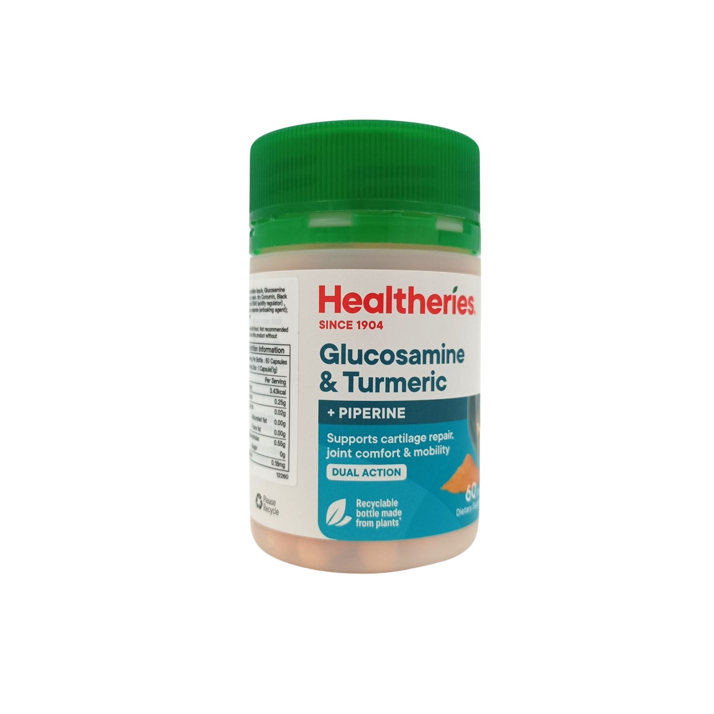 Healtheries Glucosamine + Turmeric 60caps