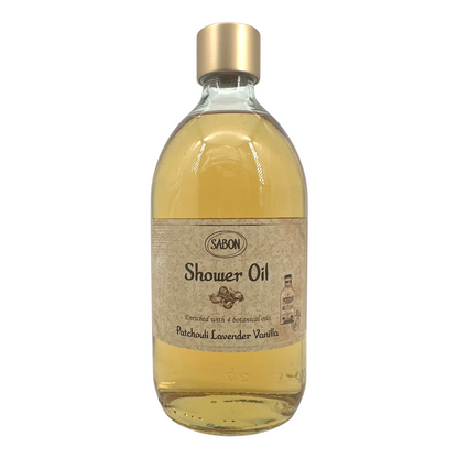 (No Photo) Sabon Shower Oil - Patchouli Lanvender Vanilla (300ml/500ml)
