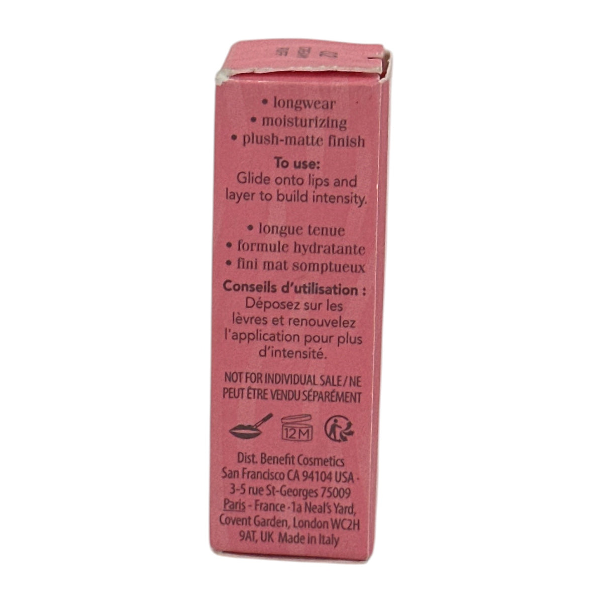 Benefit Plushtint Moisturizing Matte LipTint -02(Mini) 2ml