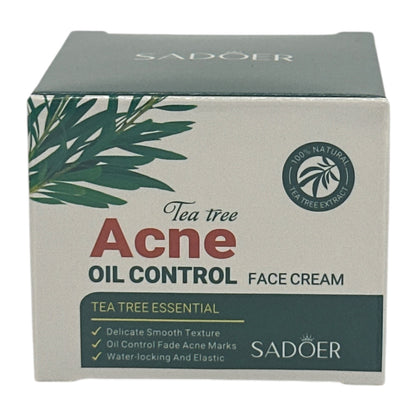 SADOER Tea Tree Anti-Acne Oil-Control Face Cream 50g