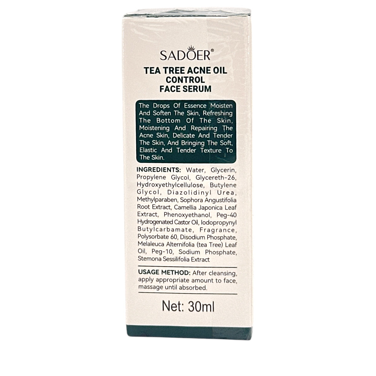 SADOER Tea Tree Anti-Acne Oil-Control Essence 30ml