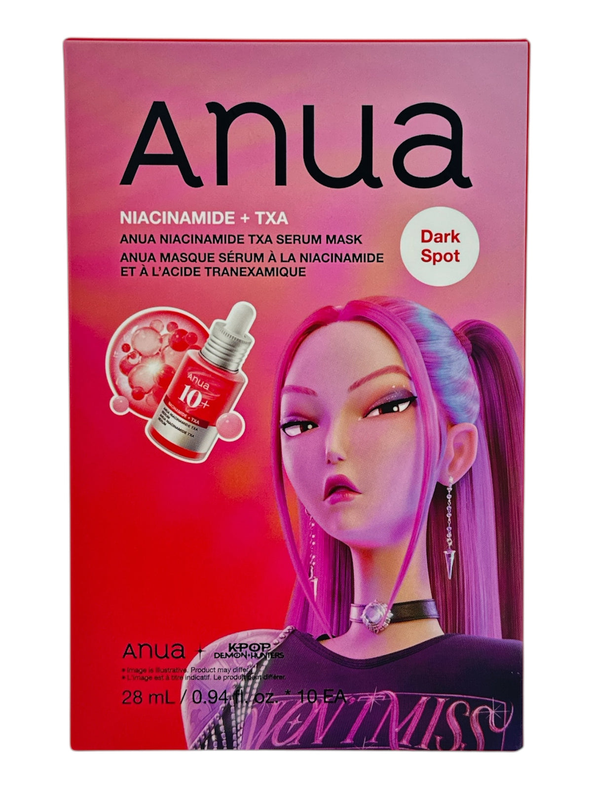 Anua Niacinamide TXA Serum Mask (K-Pop Demon Hunters) 10pcs